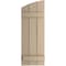 Ekena Millwork Rough Cedar 3 Board Joined Board-n-Batten w/Elliptical Top Faux Wood Shutters, 16 1/2W x 88H, PR SHUBJL16X88RCPR - alternate 9
